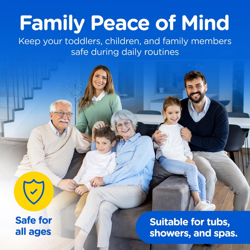 Compac Home ملصقات مضادة للانزلاق من COMPAC HOME - 7 أقحوانات بيضاء كبيرة مع أقحوانات داخلية قابلة للإزالة (14 إجمالي)، أمان مرن غير قابل للانزلاق لحمام السباحة والدش، تصميم زخرفي - Image 5